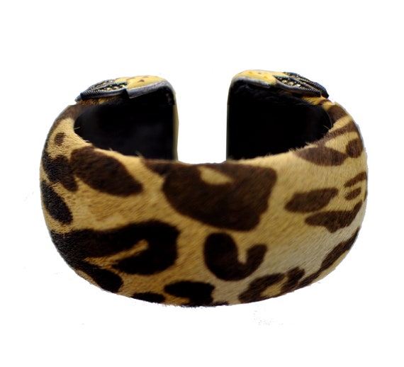 BRACELET FANTASY MARCASSITE Leopard Bracelet Cuff… - image 3
