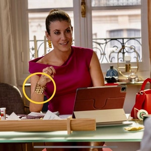 Gold cuff Emily in paris outfits
