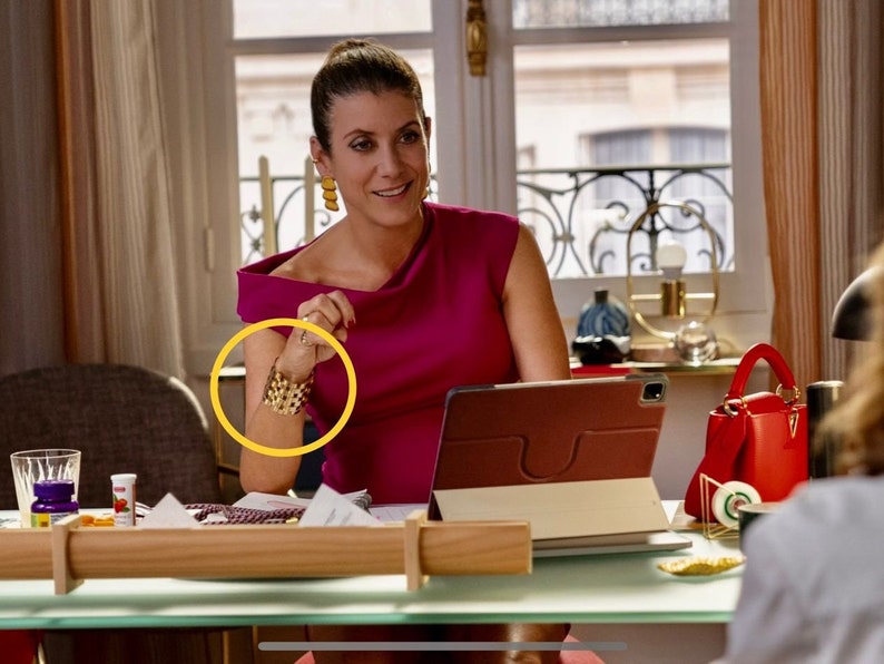 Gold cuff Emily in paris outfits