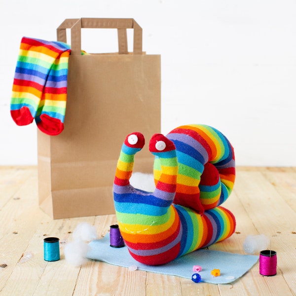 Sock Snail Craft Kit | Sewing kit | Craft kit for kids | Craft kits for adults | Snail gifts