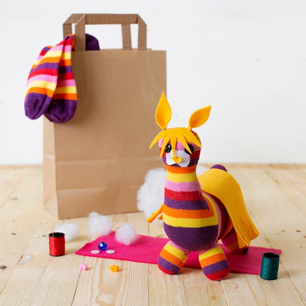 Sock Llama Craft Kit | Sewing kit | Craft kit for kids | Craft kits for adults