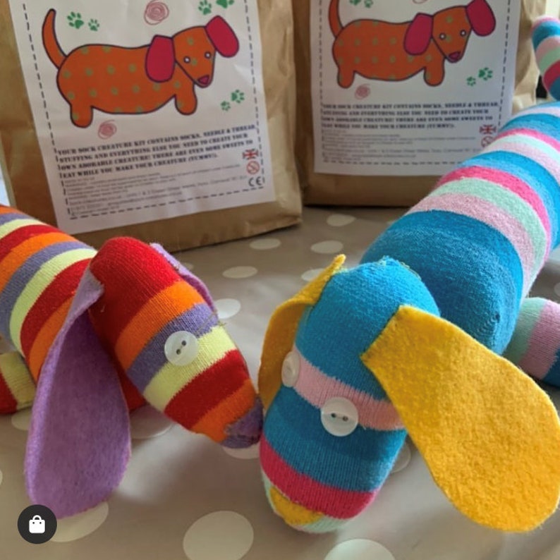 Sock Sausage Dog Craft Kit Craft Kit for Kids Craft Kits Etsy