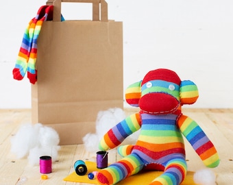 Create Your Own Sock Monkey : DIY Craft Kit for Endless Fun!