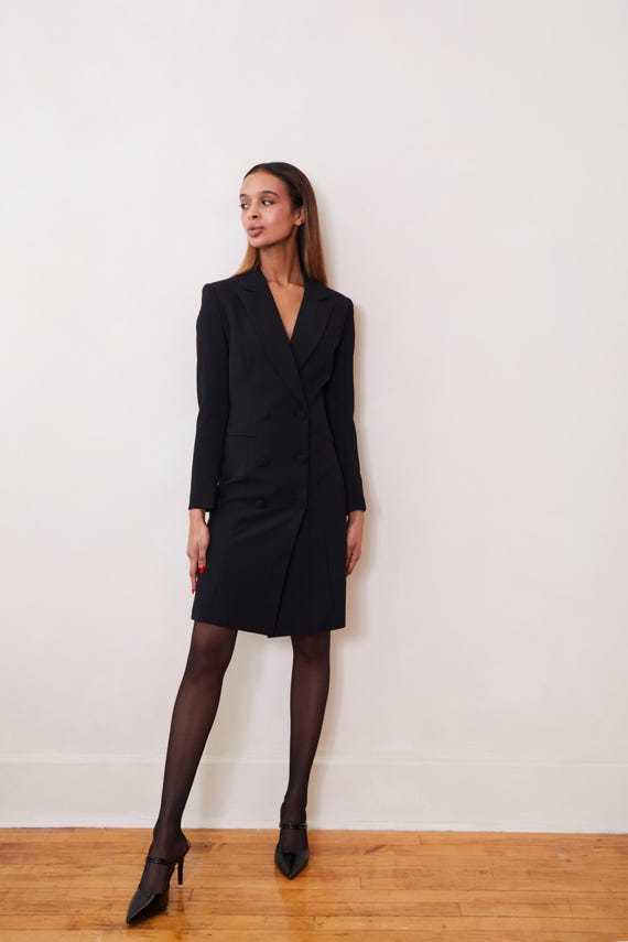 Coco Blazer Dress - Black