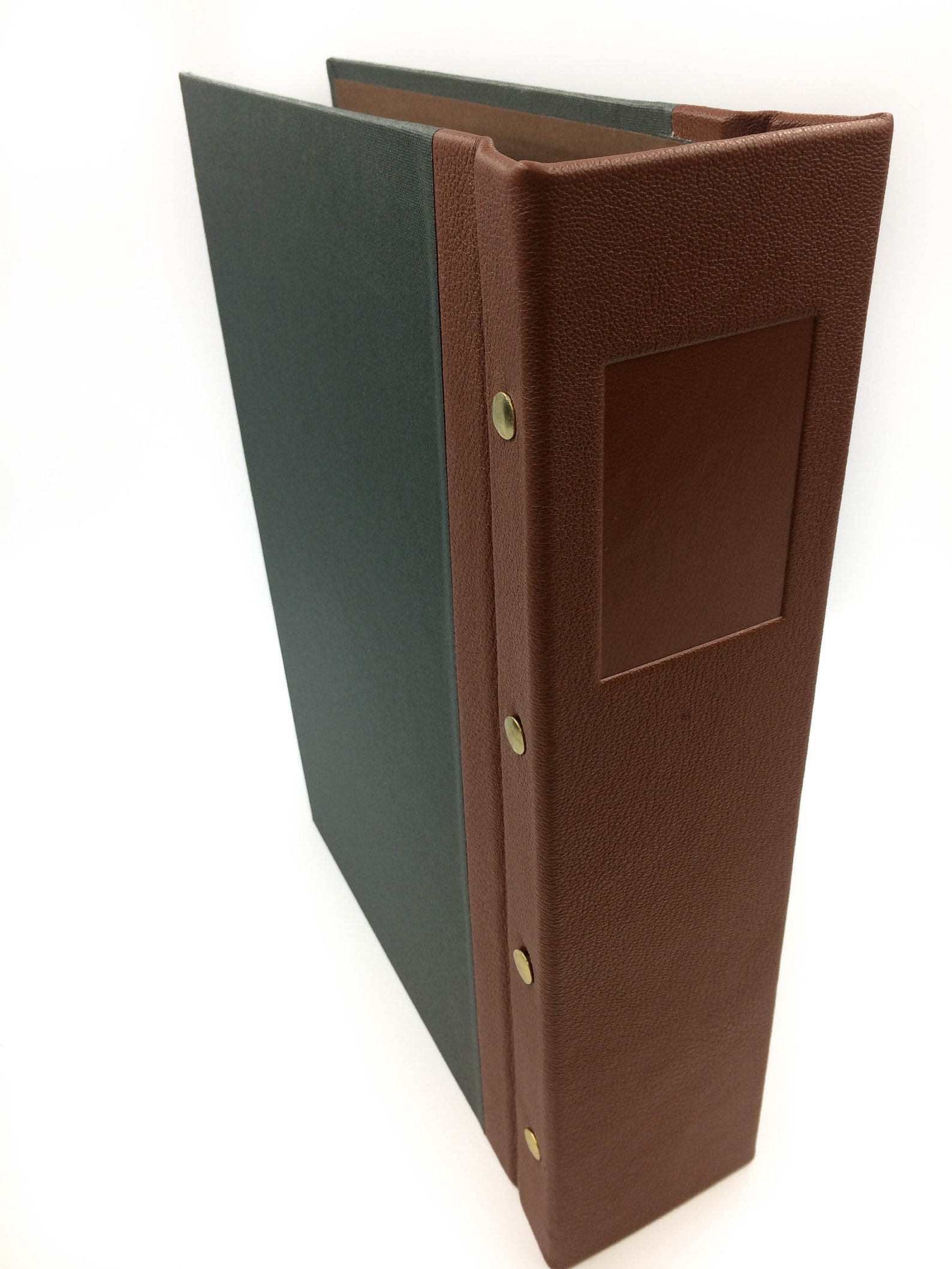 Large Handmade Leather Scrap Book Post Binding Archival Oversized A4