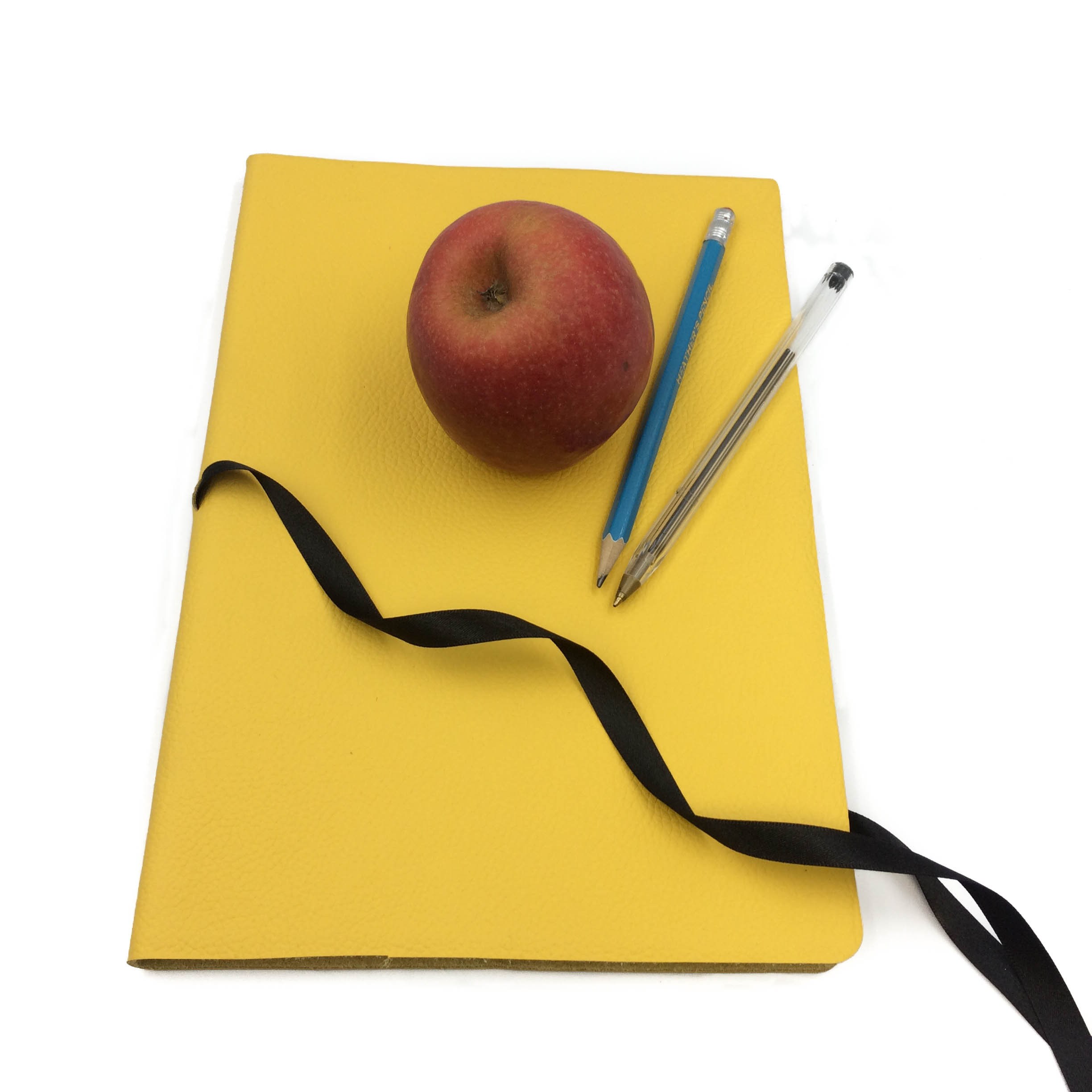 Large Handmade Leather Notebook With Ribbon | Personalised | Perfect ...