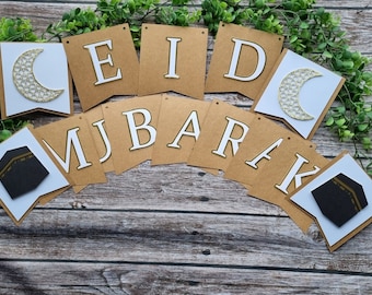 Eid Mubarak Banner: Handmade Ramadan Decoration