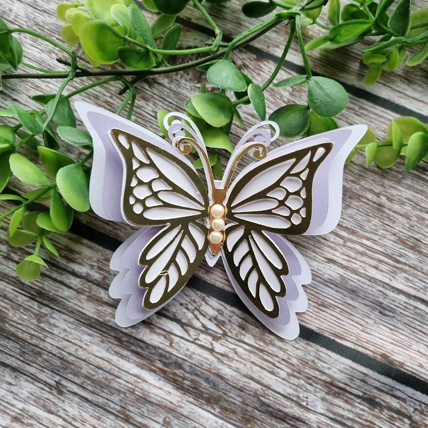 36 Farfalle 3D Oro Metallizzato Per Decorazione Parete - Adesivi Murali In 3 Misure, Per Camerette E Matrimoni - 5