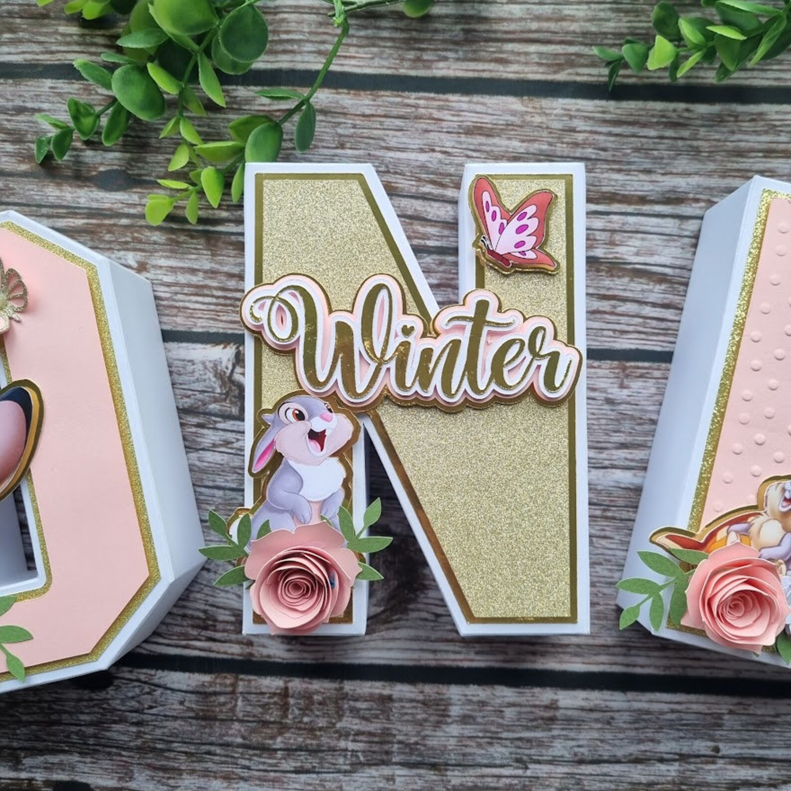 Bambi 3D Letters ONE 3D Letters Bambi Birthday Bambi Party - Etsy UK