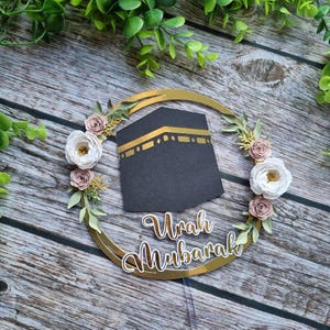 Umrah Mubarak Cake Topper,Hajj Mubarak, Ramadan Mubarak, Eid Mubarak, Eid Mubarak decoration ,Available Various Colours.