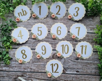 Baby Milestone Cards, Milestone cards, Monthly Photo Banner, Baby Milestone Garland, Milestone banner,Floral milestone banner.