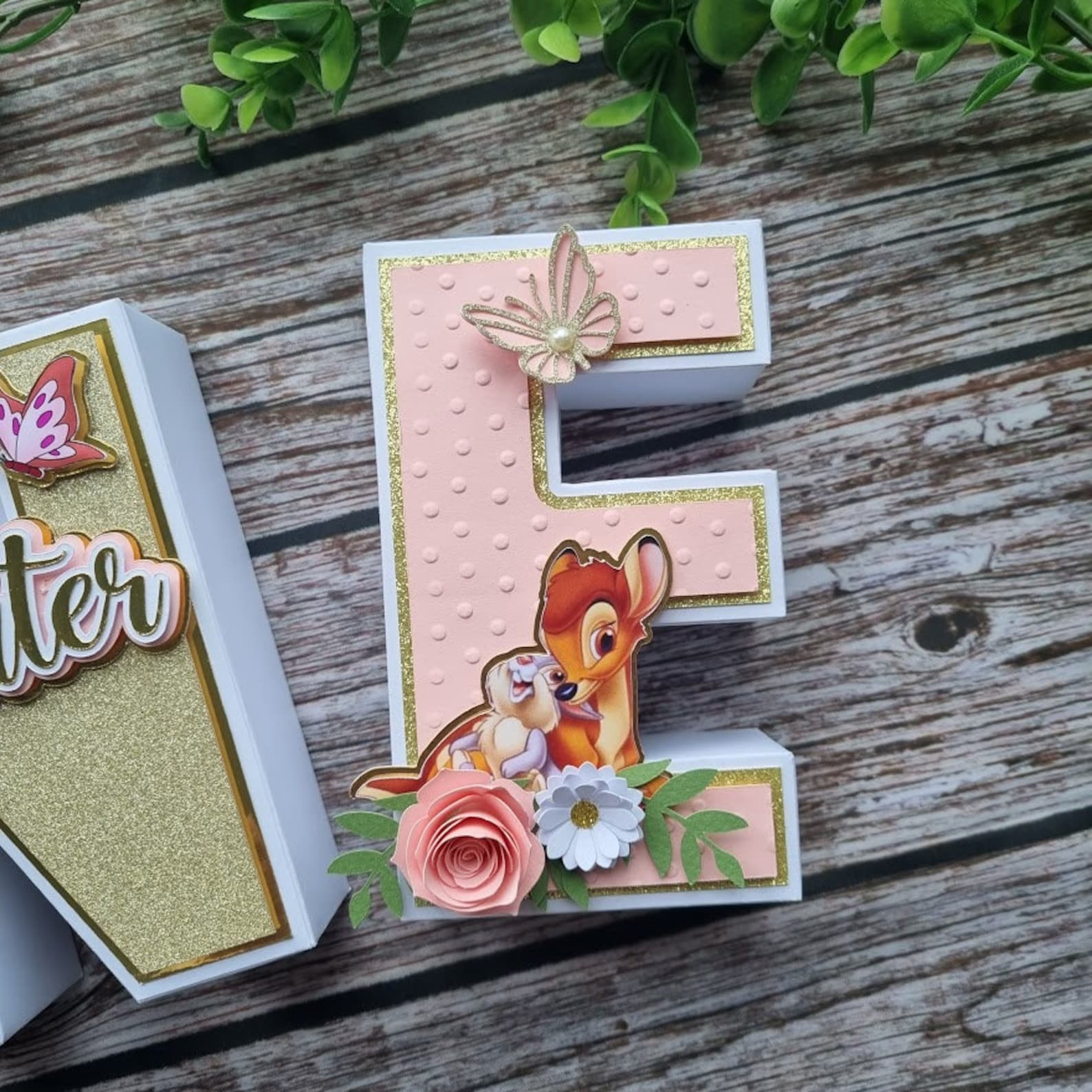 Bambi 3D Letters ONE 3D Letters Bambi Birthday Bambi Party - Etsy UK