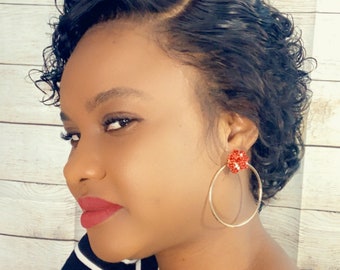 Short Lace Front Wig Etsy