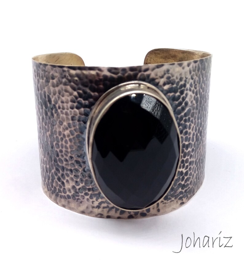 fashionable cuff bangle gift Natural black onyx 925 sterling silver cuff bracelet party wear superb men /& women jewelry designer jewelry