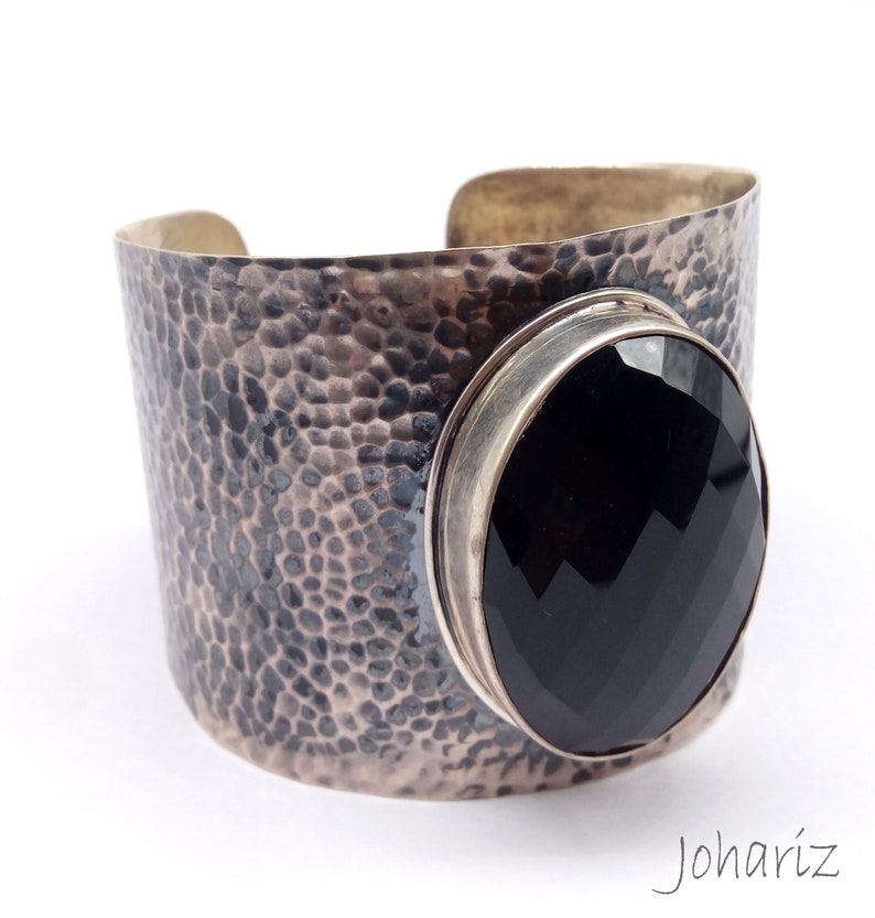 fashionable cuff bangle gift Natural black onyx 925 sterling silver cuff bracelet party wear superb men /& women jewelry designer jewelry