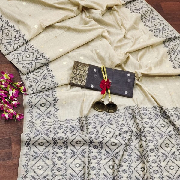 BLOUSON JAMDANI EMPIRE GATHERED ETHNIC KURTI