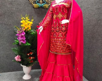 Three Piece Sharara | Etsy