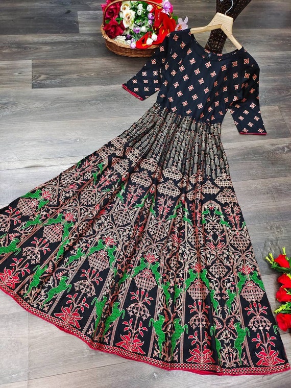Kurti Maxi Long Gown One Piece Exclusive Readymade Outfit Wear Etsy New Zealand