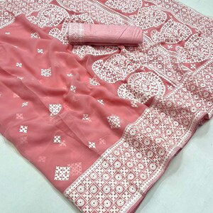 Cotton chikankari saree– Elegant Ethnic Wear