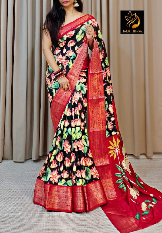 Beautiful Bollywood Ethnic Saree Blouse Dress Modern Wedding