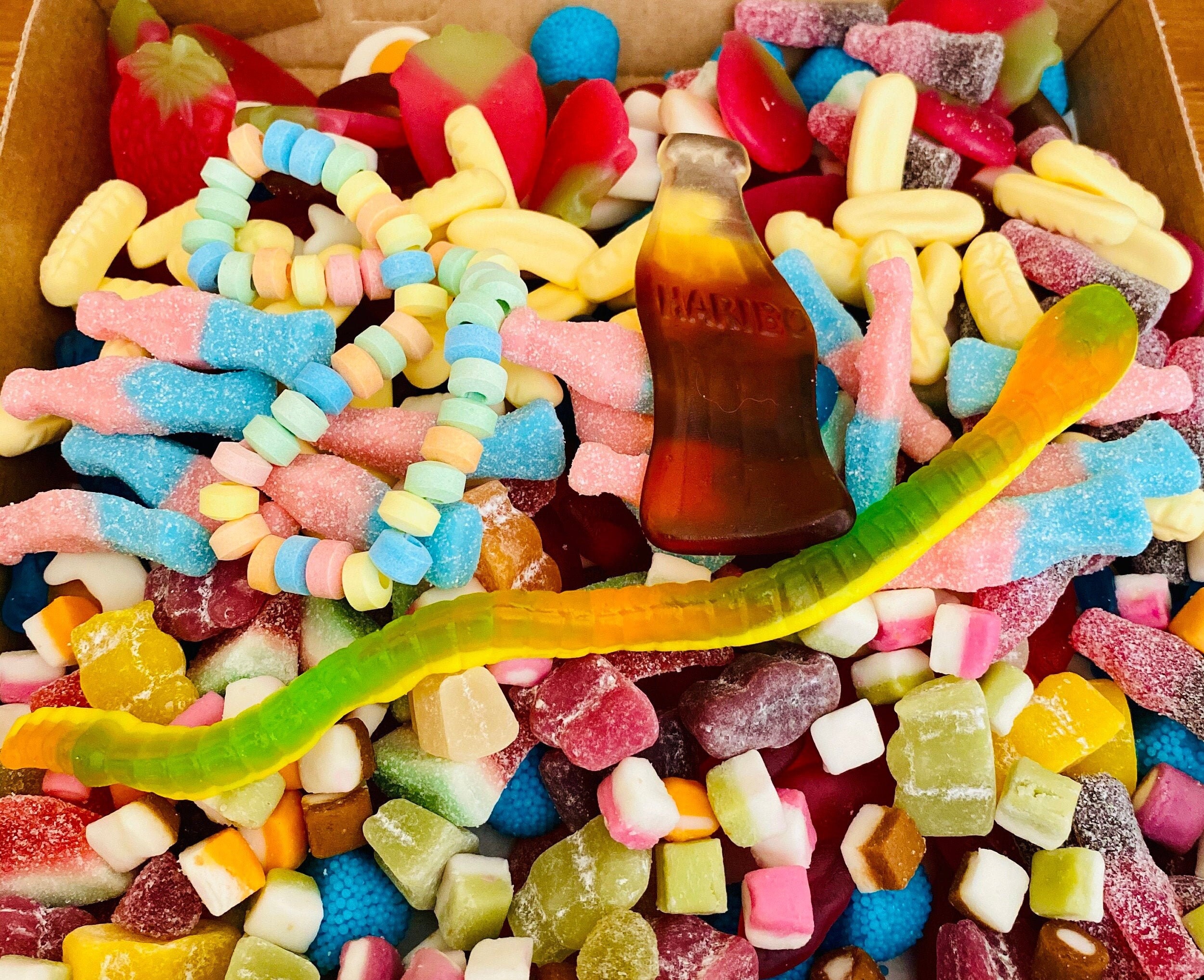 Large Pick N Mix Sweet Box Fizzy Sweets Classic Mix Up Etsy UK