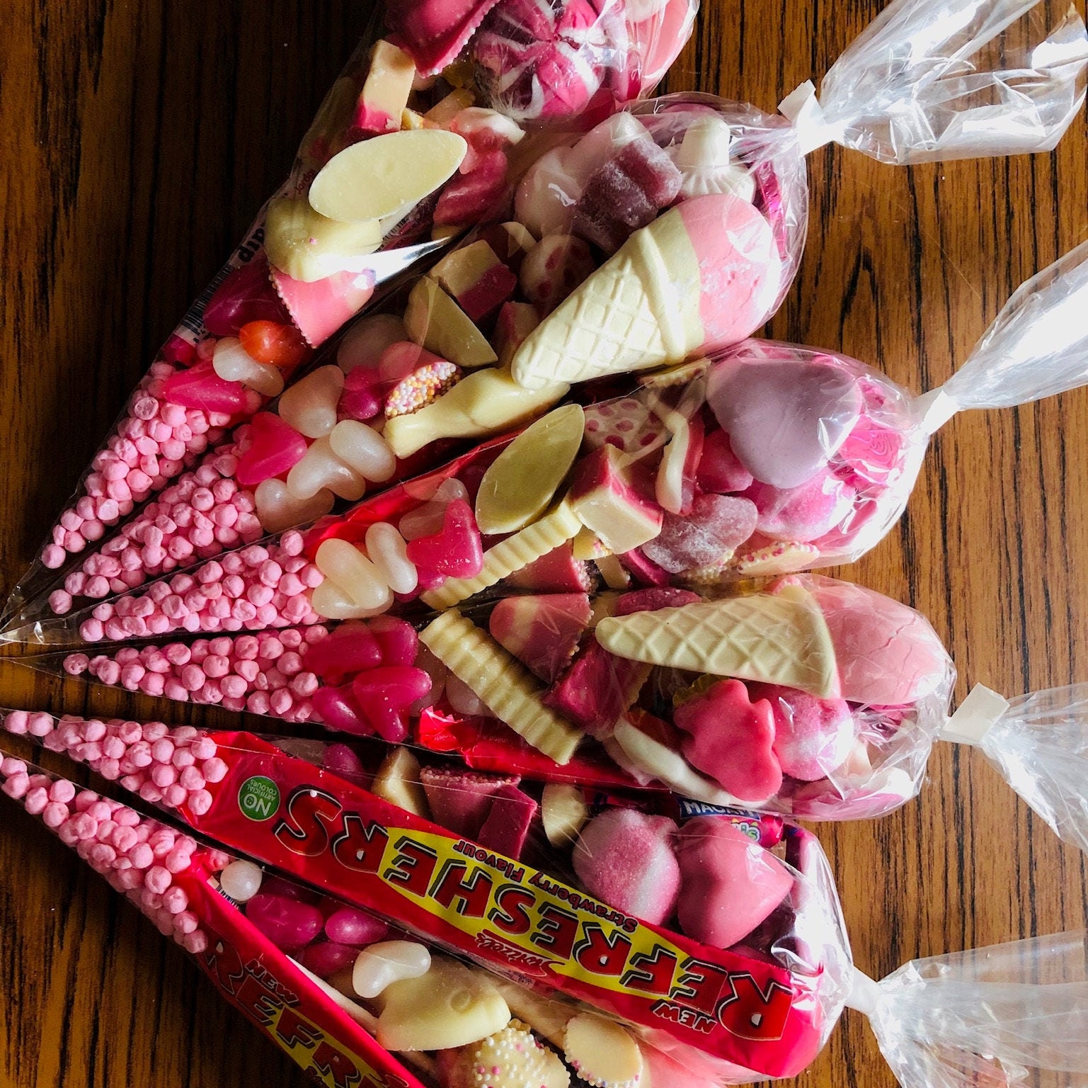 pink sweets for baby shower