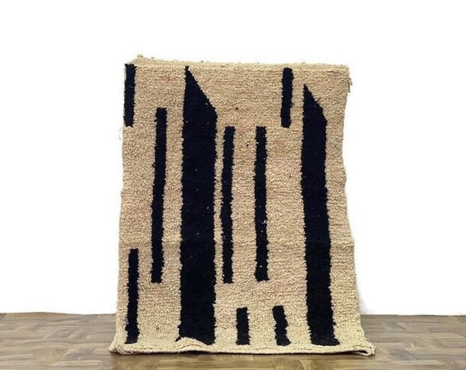 Beni Ourain Rug,Nursery Area Rug,Lounge Soft Rug, Solid Premium Unique Runner,Artistic Wool Rug