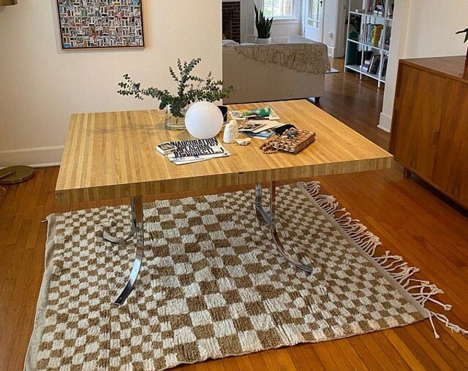 Gorgeous Rug Handmade Carpet Stunning Hallway Checkerboard Runner  Checkred Rug Creamy And White