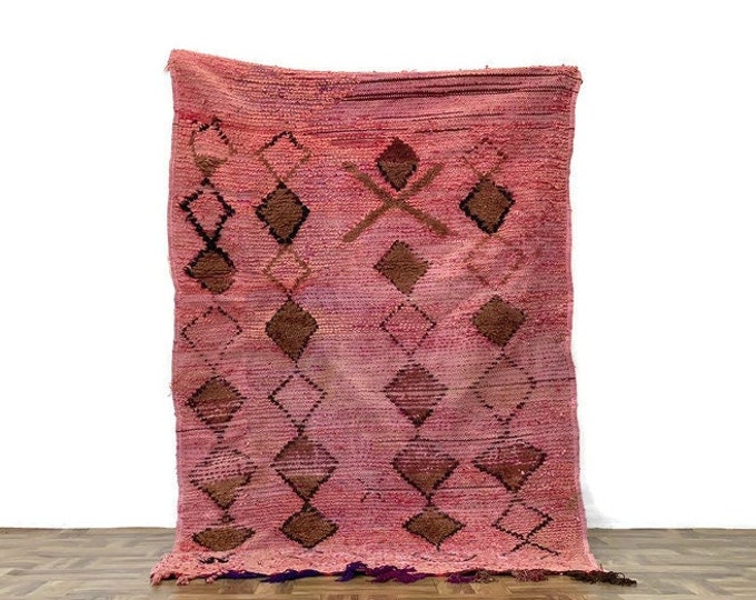 6x3 ft Moroccan Rug Diamond Pattern Runner Hand-Woven Colorful Carpet Matdoor Rug Home Decor