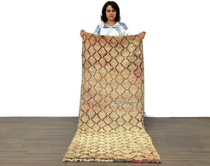 Diamond Pattern Rug,Extra Long Kitchen Tapis Stair  ,Living Room Rug ,Flate Weave Kilim,  Farmhouse Boho Kilim Stairs Carpet