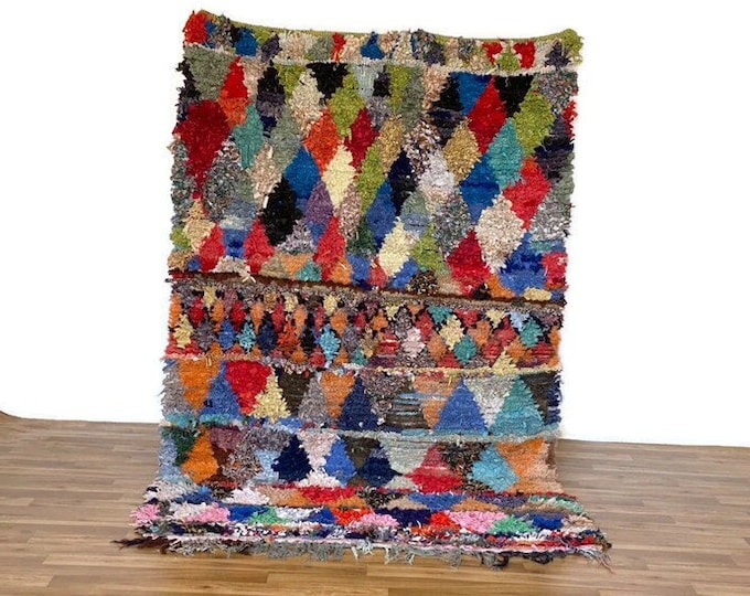 5x8 ft,Authentic Rug Teppiche Carpet  Handmade Berber Runner Moroccan Hallway''Area Boucherouite Tapis