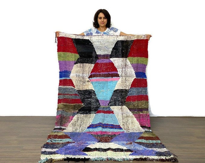 Geometric Rug ,Purple Area Area Rug ,Living Room Rug ,Flatwoven Runner, Modern Bedroom Rug