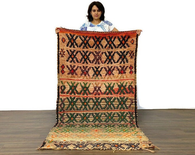 Modern Rug,Kilim Moroccan Rug, Living Room Rug,Berber Runner,Diamond Pattern Rug ,DoorMat