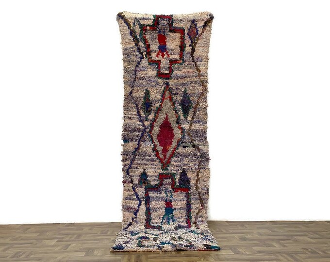2x10 ft,Long Runner,Nustic Floor Cherouite Rug,Home Fourniture Rug,Modern Artwork Rug,Living Room Rug