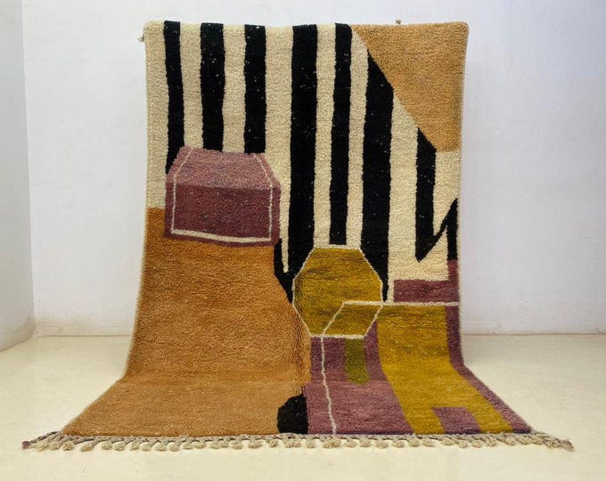 Moroccan Bujaad Rug Handamde  Hallway  Teppich Area " Wool " Shaggy Stair Runner Farmhouse Rug,orange Berber Rug