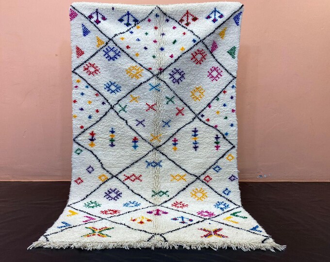 Berber Pink Wool Stylish Floor Decor Artisan Crafts Rug  Interior Decor Rug,Vibrant Home Decor Custom Berber Design FarmHouse Decor