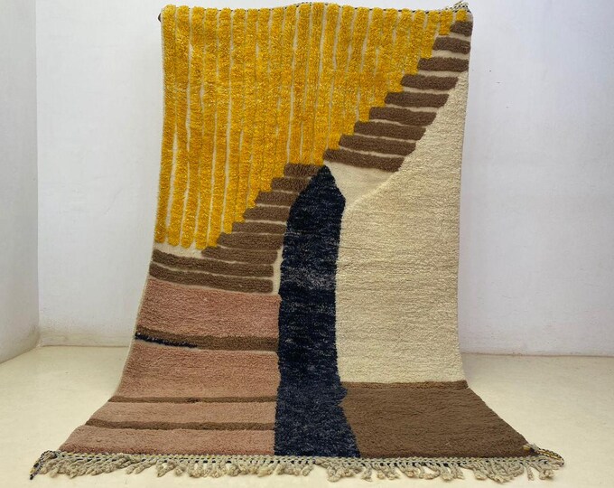 Gorgeous Farmhouse Rug Berber Wool Rug Housewarming Rug Stair RunnerStripped Berber Carpet