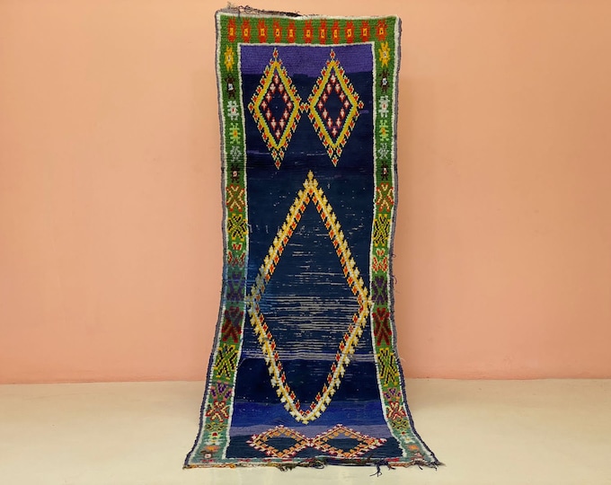 Moroccan Berber Rug For Living Room Indoor Outdoor Rug Washable Machine Runner Shaggy Entryway 2.6'x8.3' ft