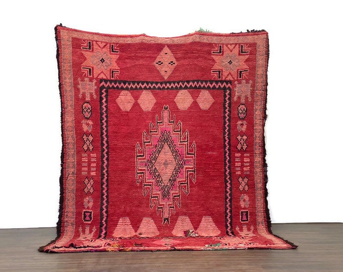 Wool Rug Moroccan Rug contemporary Carpet 100x70 inch Handmade  Runner Berber Area 100% Wool