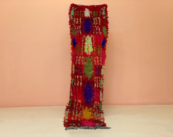 2x7.5 ft ,Stunning Vintage Rug Soft Berber Area Vintage Washable Machine Rug Colorful Entryway