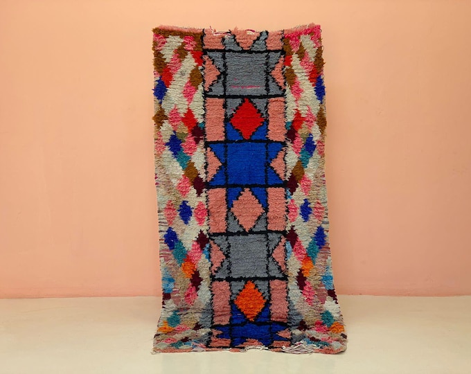 Unique Historical  Rug Colorful Oriental Runner Vintage  Entryway Berber Hallway Indoor/Doormat 3x6 ft