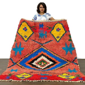 6.7x5 Feet/Gorgeous Rug Bohemian Area Rug ,Living Room Rug ,Handmade Carpet Home Decore
