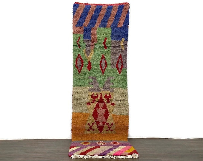 Custom Runner Rug Colorful Moroccan Runner Rug,Soft Entyway Kilim Runner,Handmade Hallway MatDOOR