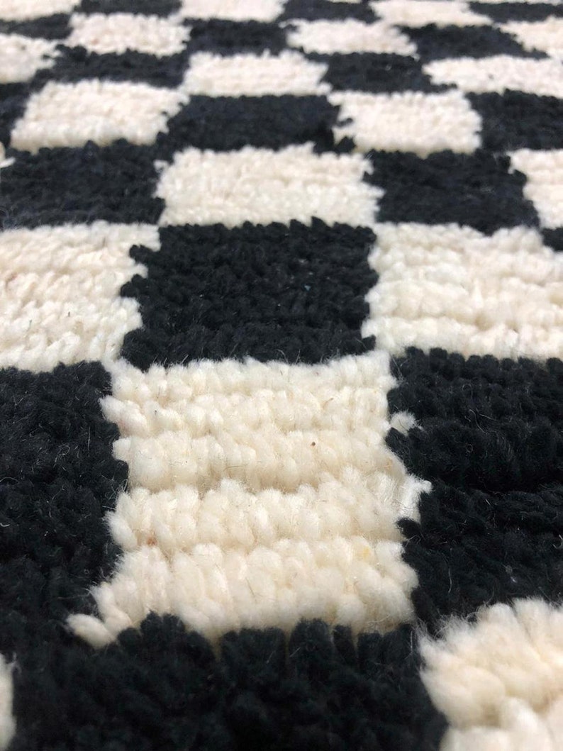 Check Rug Stunning Hallway Teppich Area Wool | Etsy