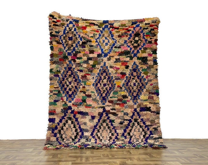 Colorful Diamond Rug,Vintage Home Fourniture Rug,Shag Kilim Runner,Bedroom Rug,Handmade Carpet