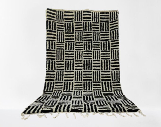 Custom Runner Rug Checkered Wool Rug FramHouse Area Stair Runner Indoor Rug ALL/Sise