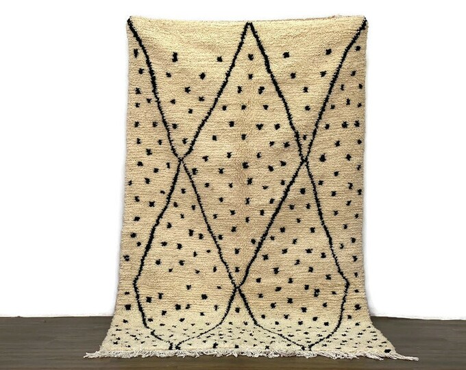 Natural Ivory Moroccan Runner Rug,Handmade Berber Carpet,Soft Custom Wool Area