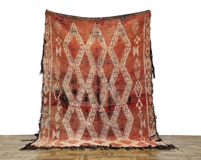 60s Historical Bnei Mrirt Kilim Rug, Diamond Pattern Rug, Living Room Rug, Entryway Soft Kilim Rug,Home Fourniture Rug