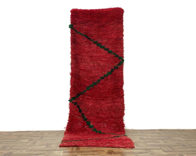 2x10 ft,Moroccan Runner Rug Living Room Rug Shag Entryway Kilim Runner Soft Wool Hallway