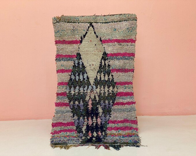 Moroccan Runner Rug Handmade Authentic Handmade Rug Carpet Wachable Machine Rug Indoor Outdoor Rug Stair Runner 2.5x4.7 ft